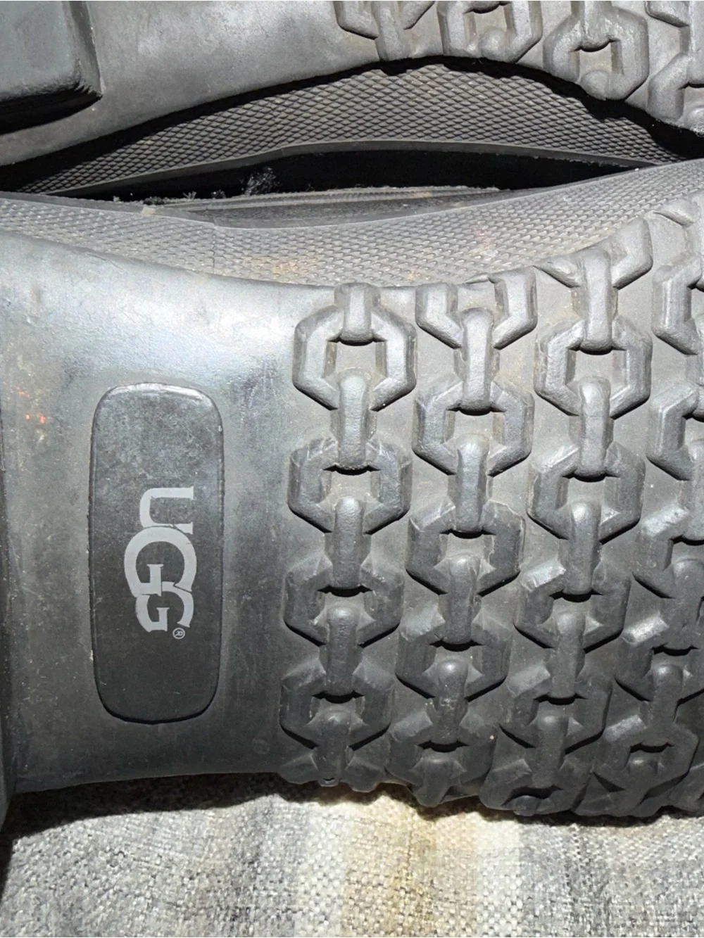 UGG Men's Black Lace-Up Waterproof Winter Boots